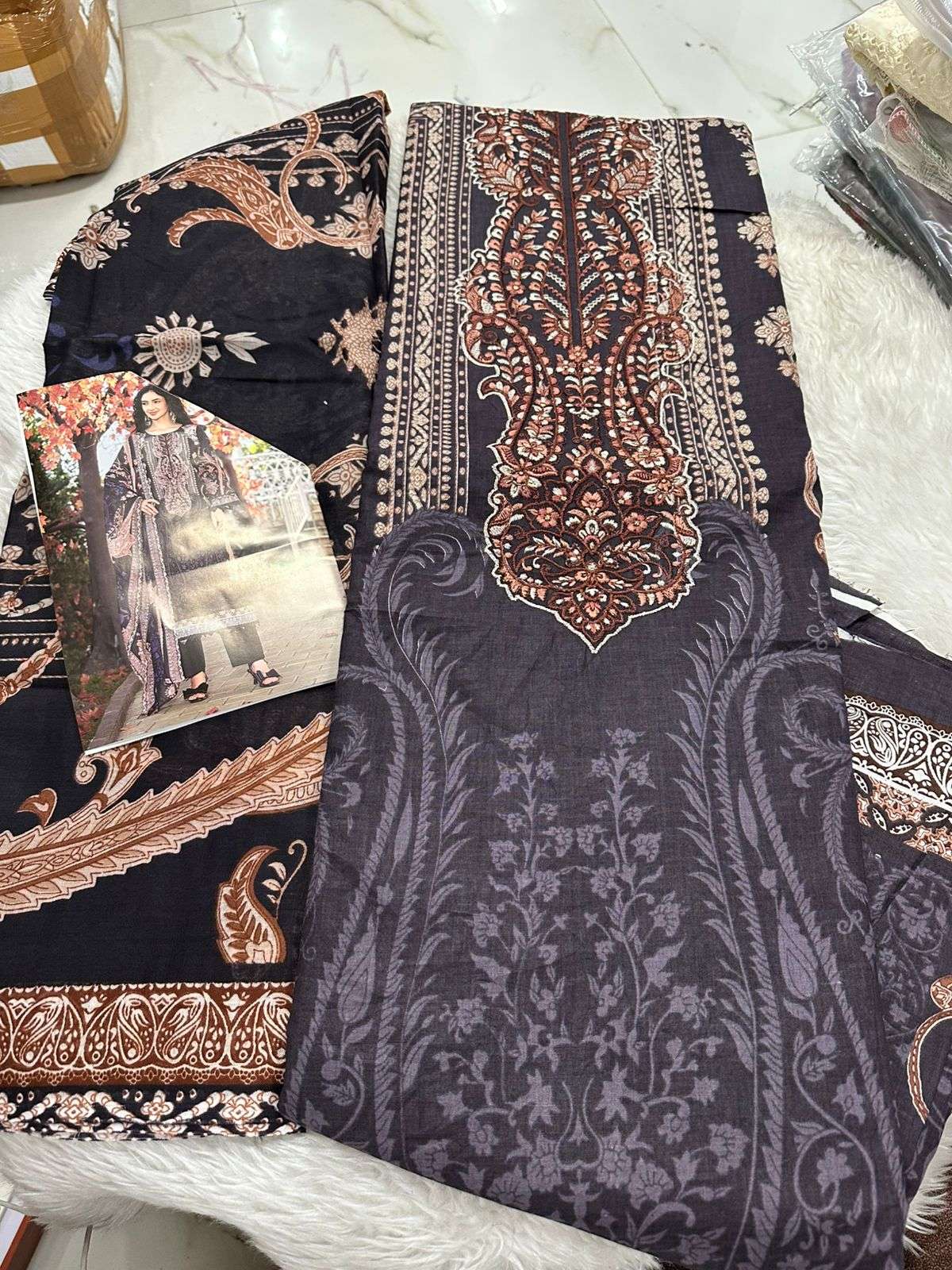 Falah Premium Cotton Collection Code - 26059 By Falah Designer Suits